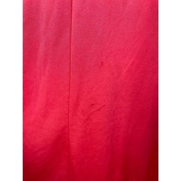 Vintage 1970s Mock Neck Bell Sleeve Coral Maxi Dress - Picture 13 of 14